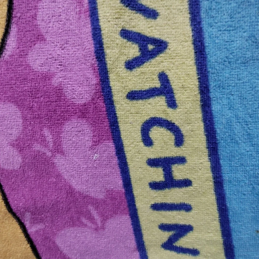 Winnie the Pooh Disney beach towel Who's Watching Who? 100% cotton FLAWS